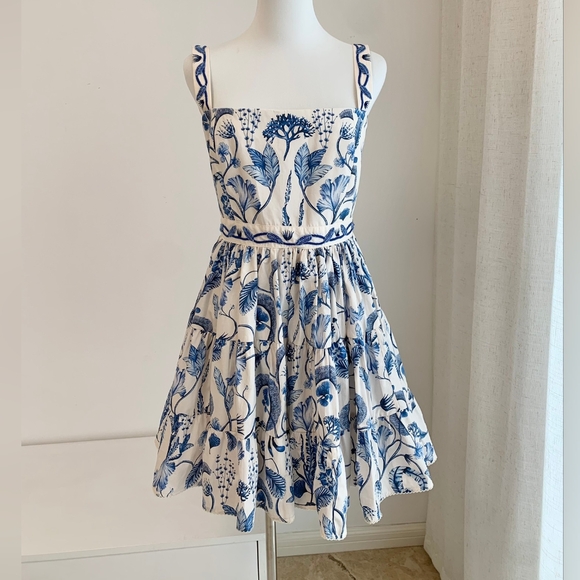 Agua By Agua Bendita Lima printed cotton mini dress - Picture 7 of 14